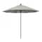 California Umbrella 9' Black Aluminum Market Patio Umbrella, Sunbrella Granite 194061335147 - alternate 1